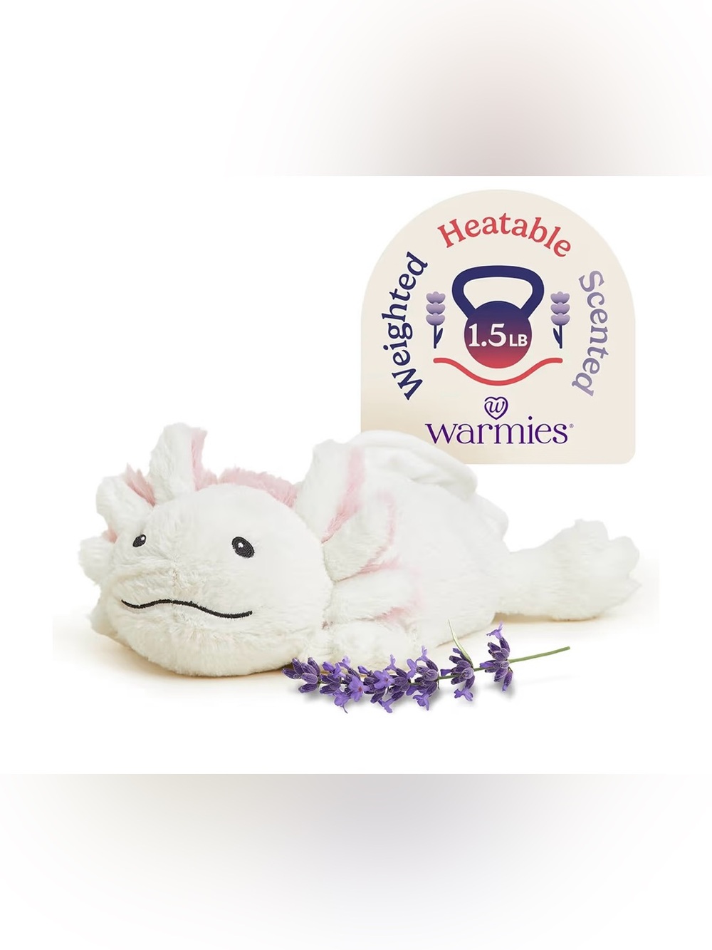 Warmies Axolotl heatable stuffed animal